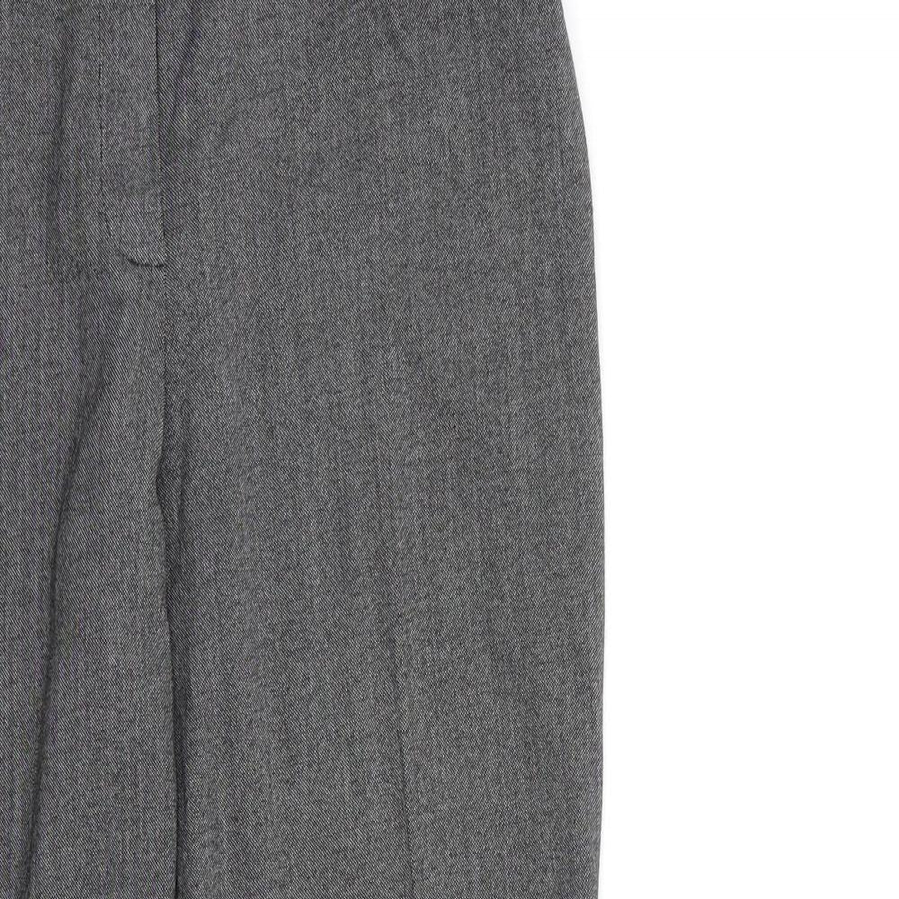 Womens UK Size 12 Marks and Spencer Regular Fit  Grey Trousers