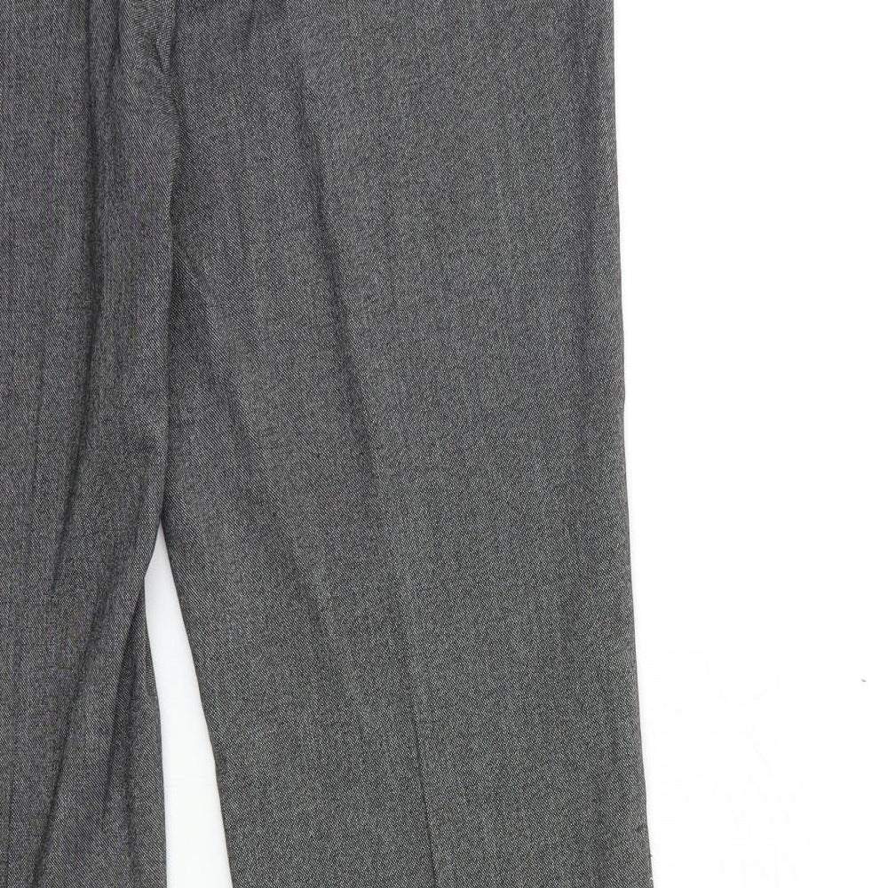 Womens UK Size 12 Marks and Spencer Regular Fit  Grey Trousers