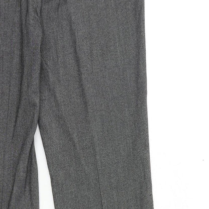 Womens UK Size 12 Marks and Spencer Regular Fit  Grey Trousers