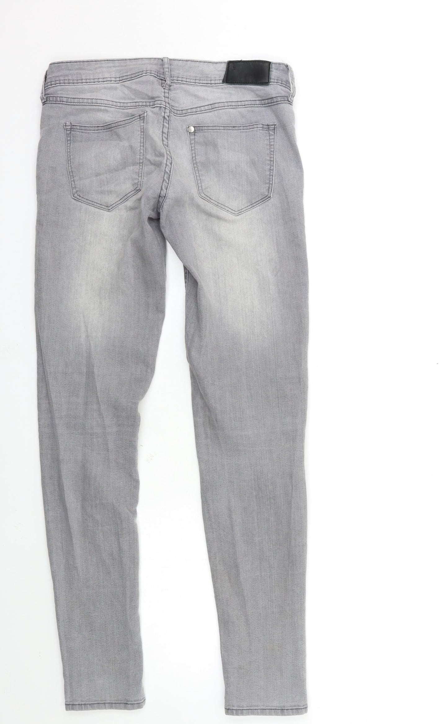 Womens UK Size 26 in H&M Regular Fit Skinny Grey Jeans