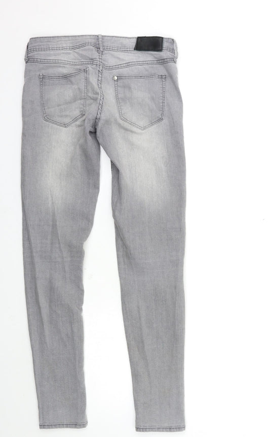 Womens UK Size 26 in H&M Regular Fit Skinny Grey Jeans