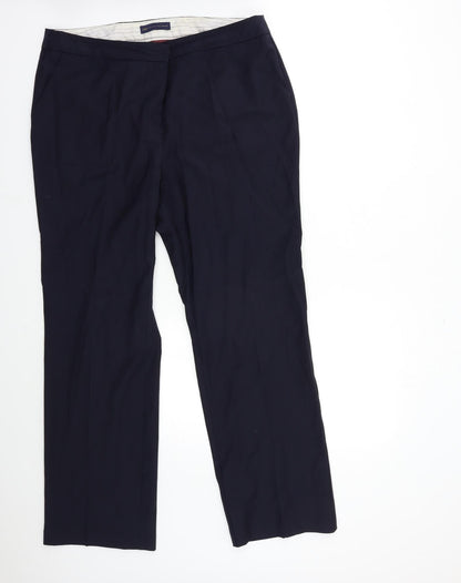 Womens UK Size 16 Marks and Spencer Regular Fit  Blue Trousers