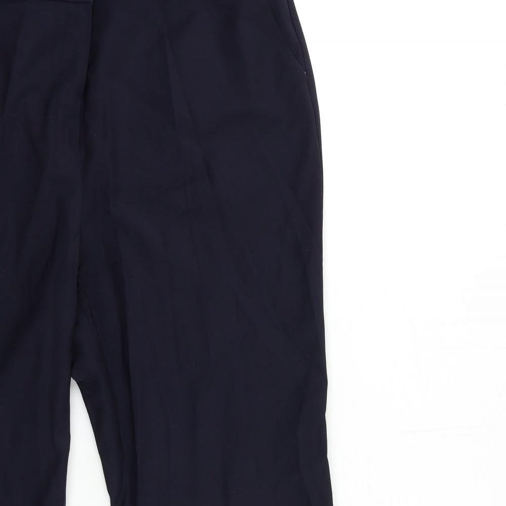 Womens UK Size 16 Marks and Spencer Regular Fit  Blue Trousers
