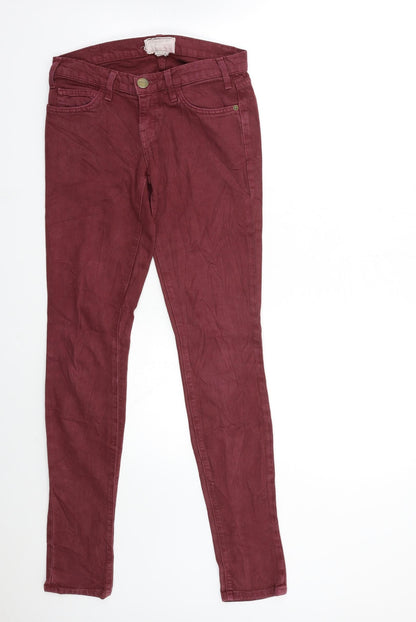 Current Elliott Womens Red  Denim Skinny Jeans Size 28 in L32 in