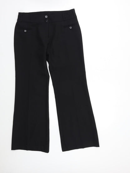 F&F Womens Black   Trousers  Size 10 L30 in
