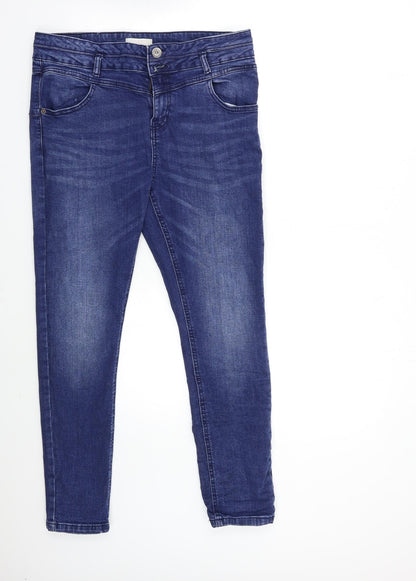 Womens UK Size 34 in M-17 Regular Fit Skinny Blue Jeans