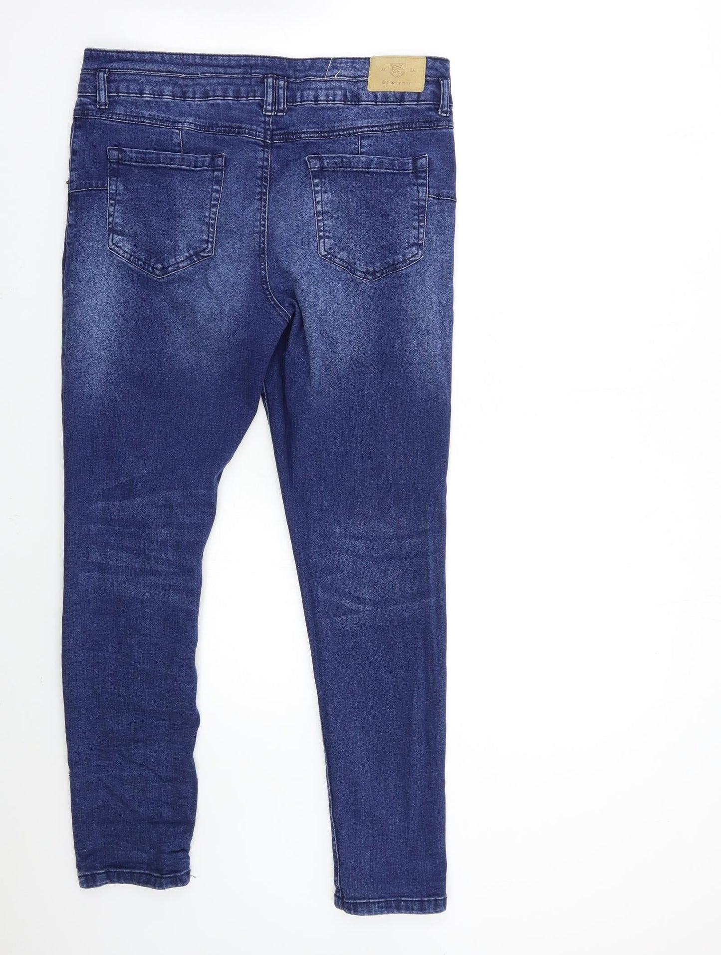 Womens UK Size 34 in M-17 Regular Fit Skinny Blue Jeans