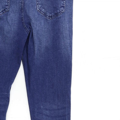 Womens UK Size 34 in M-17 Regular Fit Skinny Blue Jeans