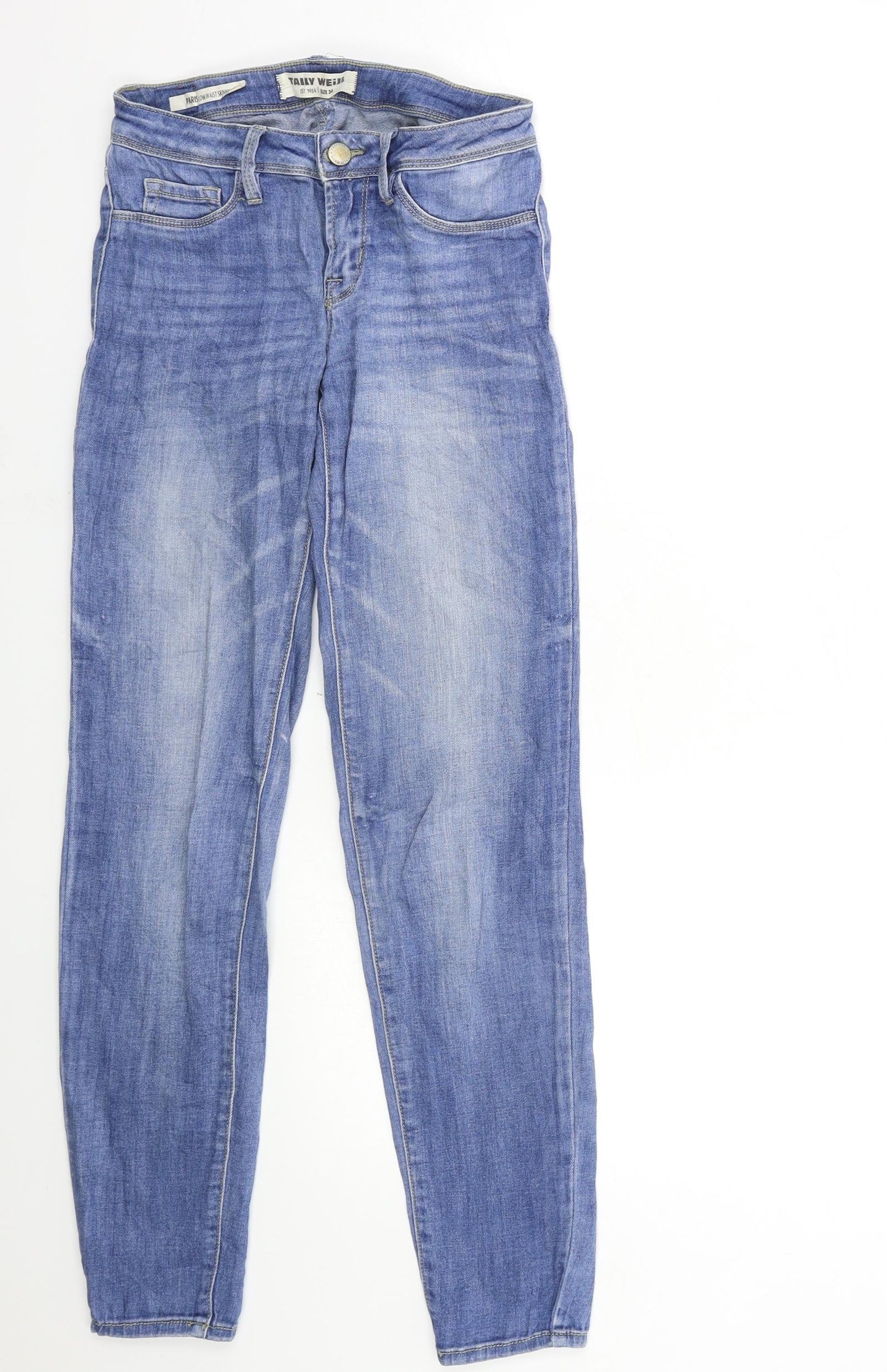 Womens UK Size 6 TALLY WEiJL Regular Fit Skinny Blue Jeans
