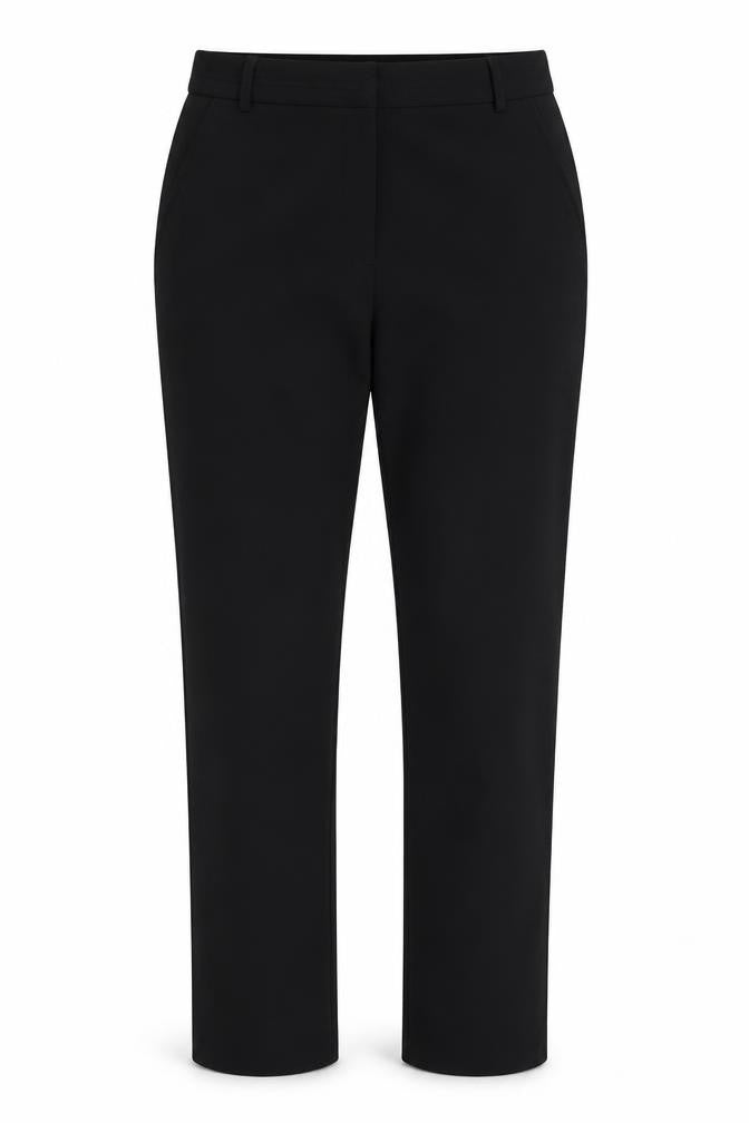 Front view of Primark women’s black snow pants trousers, size UK 10, 27-inch leg