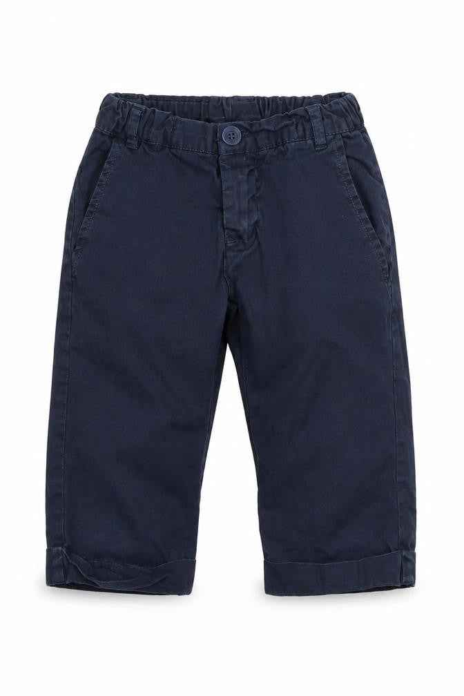 Front view of Ronny Boy boys’ blue cargo trousers, size 6, years