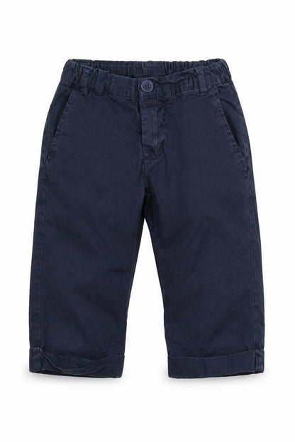 Front view of Ronny Boy boys’ blue cargo trousers, size 6, years