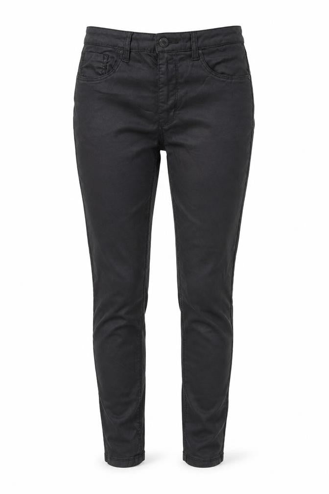 Front view of Denim Co women’s black skinny jeans, size UK 10, 28-inch leg