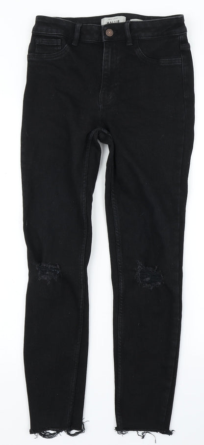 New Look Womens Black  Denim Skinny Jeans Size 10 L25 in