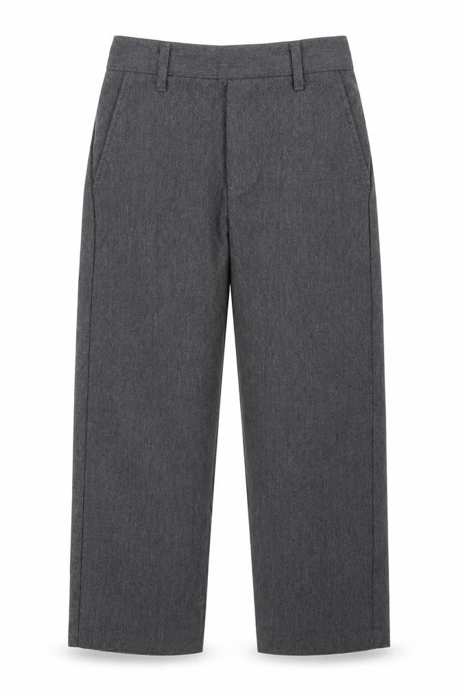 Front view of George boys’ grey dress pants trousers, size 4-5, years