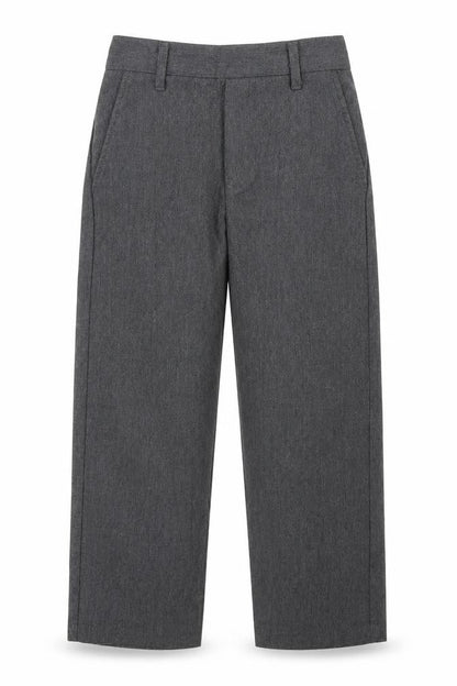 Front view of George boys’ grey dress pants trousers, size 4-5, years