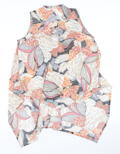 Womens UK Size S Tenki Beige Basic Blouse