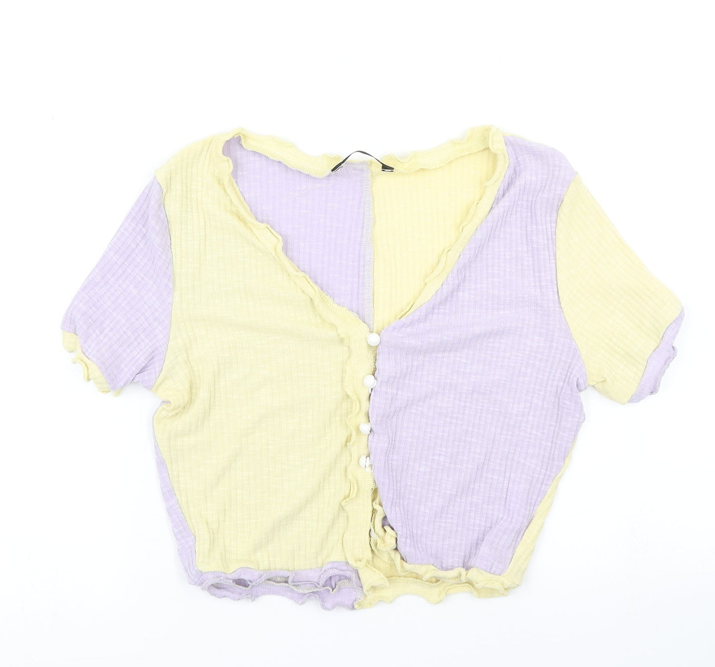 SheIn Womens Purple  Knit Cardigan Jumper Size XS