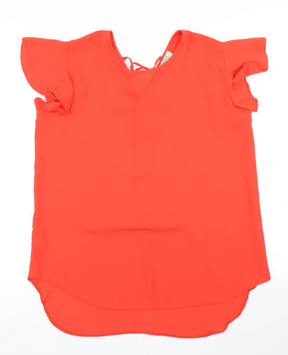 Papaya Womens Red   Basic Blouse Size 14
