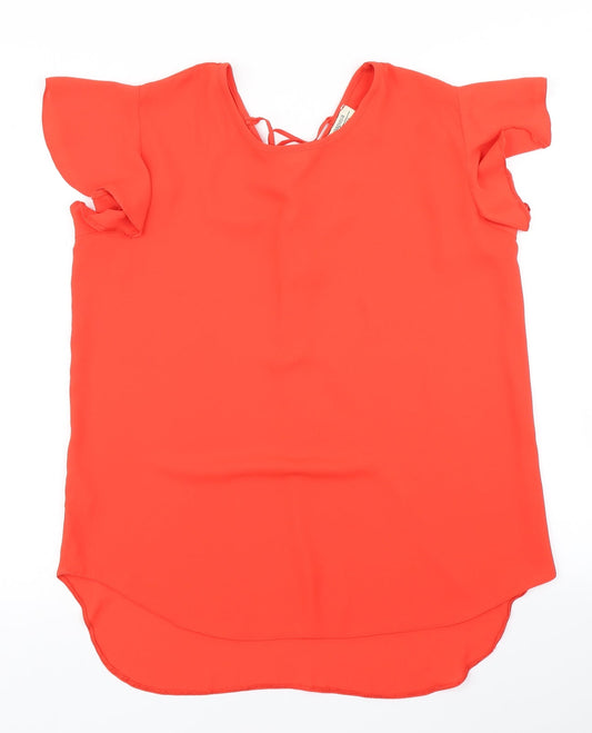 Papaya Womens Red   Basic Blouse Size 14