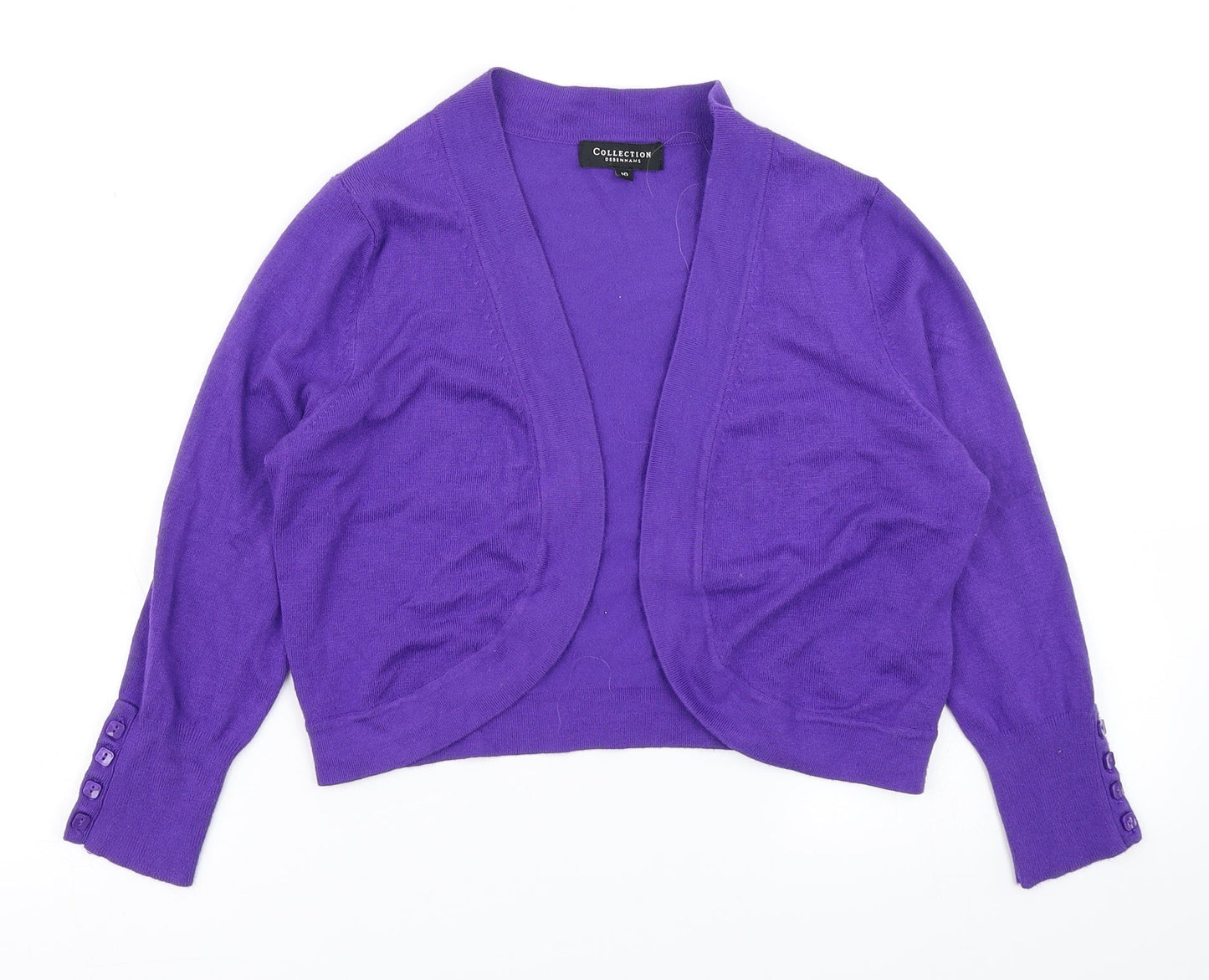 Womens UK Size 10 Collection Purple Cardigan Jumper