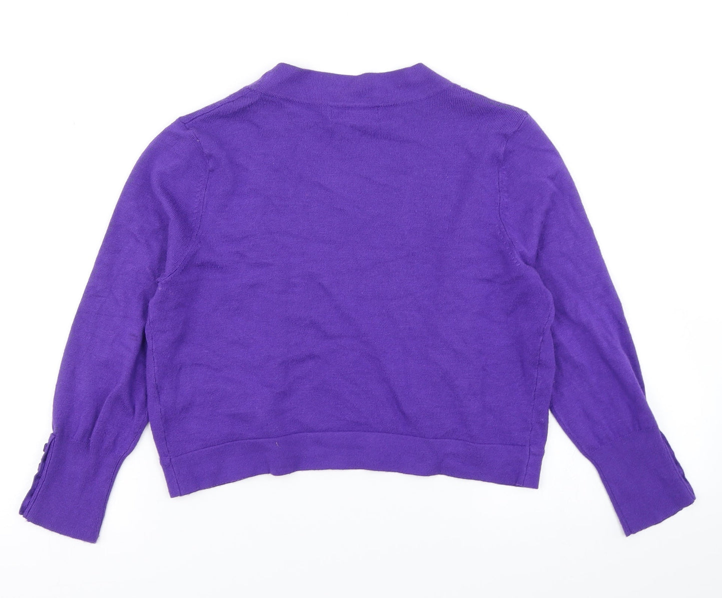 Womens UK Size 10 Collection Purple Cardigan Jumper