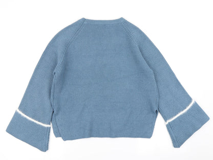 Womens UK Size S New Look Blue Pullover Jumper