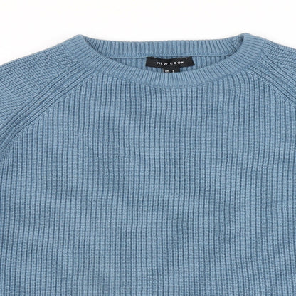 Womens UK Size S New Look Blue Pullover Jumper