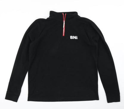 Finden Hales Mens Black  Fleece Pullover Sweatshirt Size M