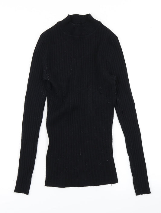 Primark Womens Black  Knit Pullover Jumper Size 12