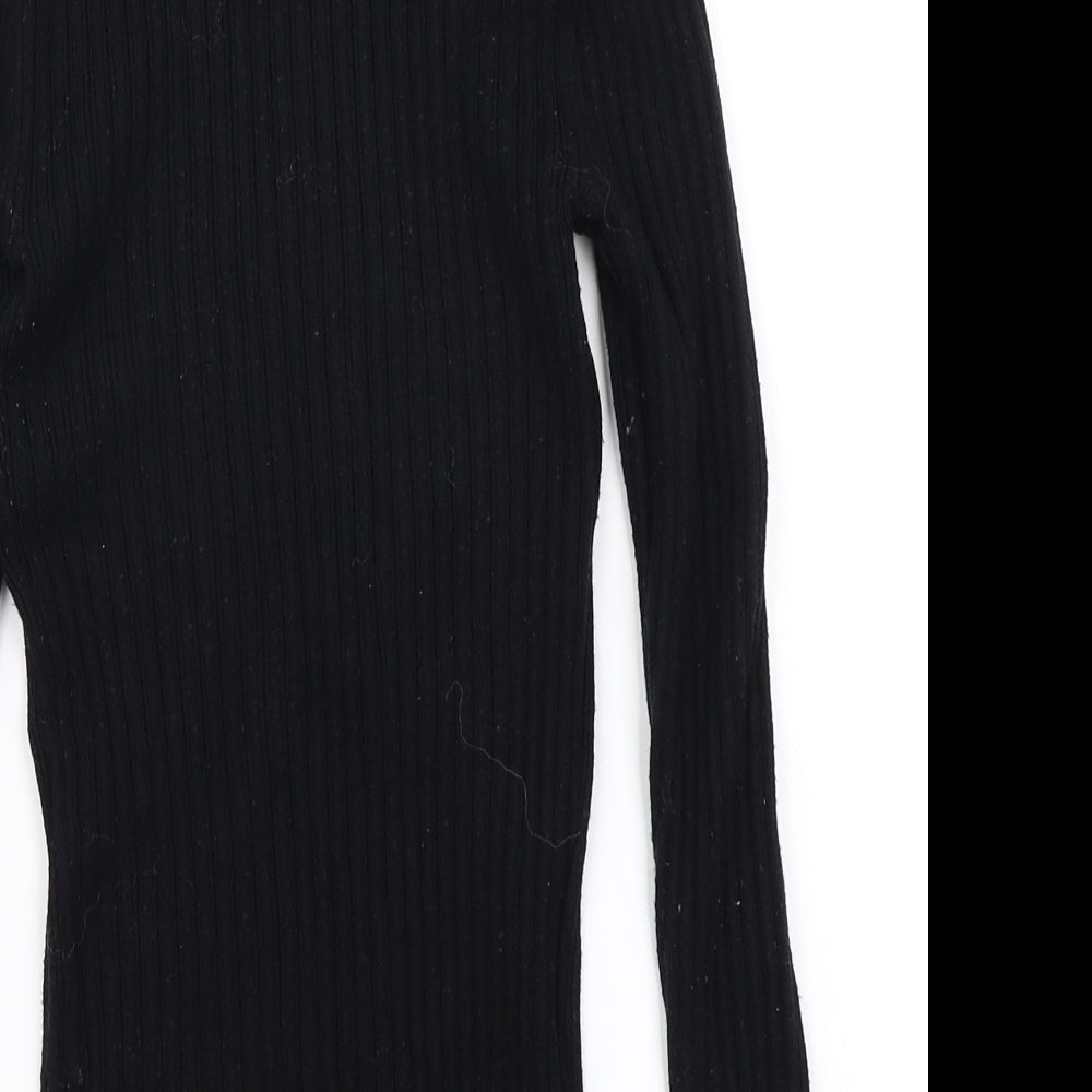 Primark Womens Black  Knit Pullover Jumper Size 12