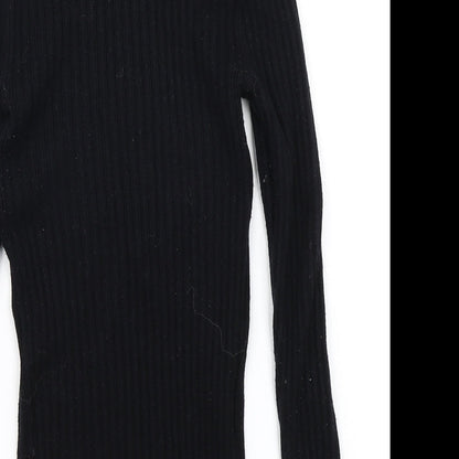 Primark Womens Black  Knit Pullover Jumper Size 12