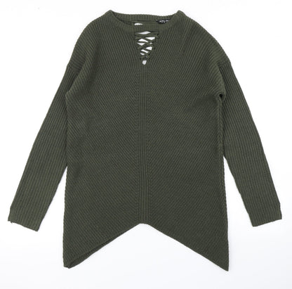 Womens UK Size 10 Select Green Pullover Jumper