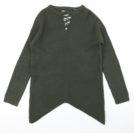 Womens UK Size 10 Select Green Pullover Jumper