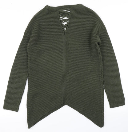 Womens UK Size 10 Select Green Pullover Jumper