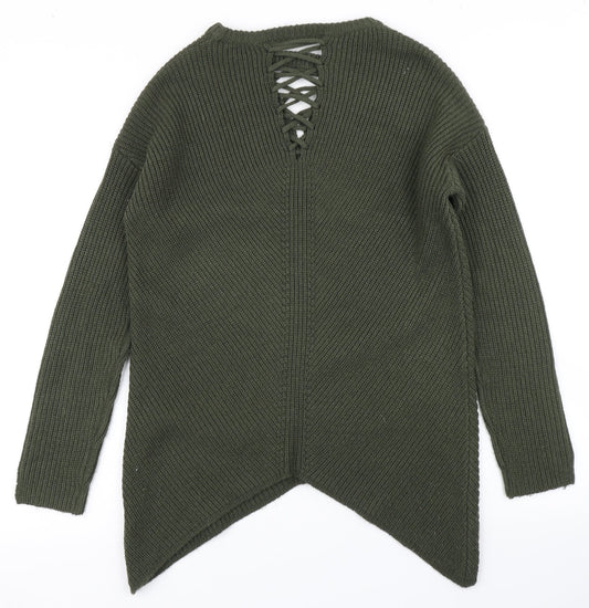 Womens UK Size 10 Select Green Pullover Jumper
