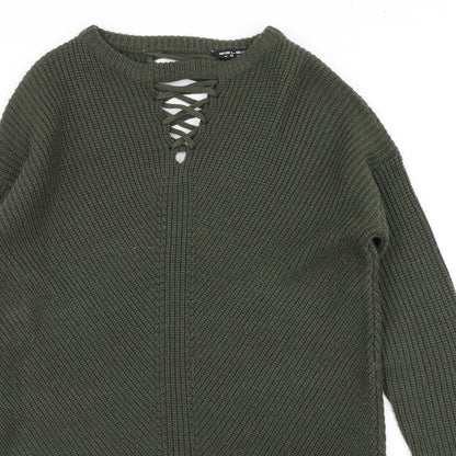 Womens UK Size 10 Select Green Pullover Jumper
