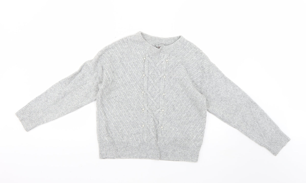 Womens UK Size 12 Dorothy Perkins Grey Pullover Jumper