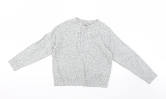 Womens UK Size 12 Dorothy Perkins Grey Pullover Jumper
