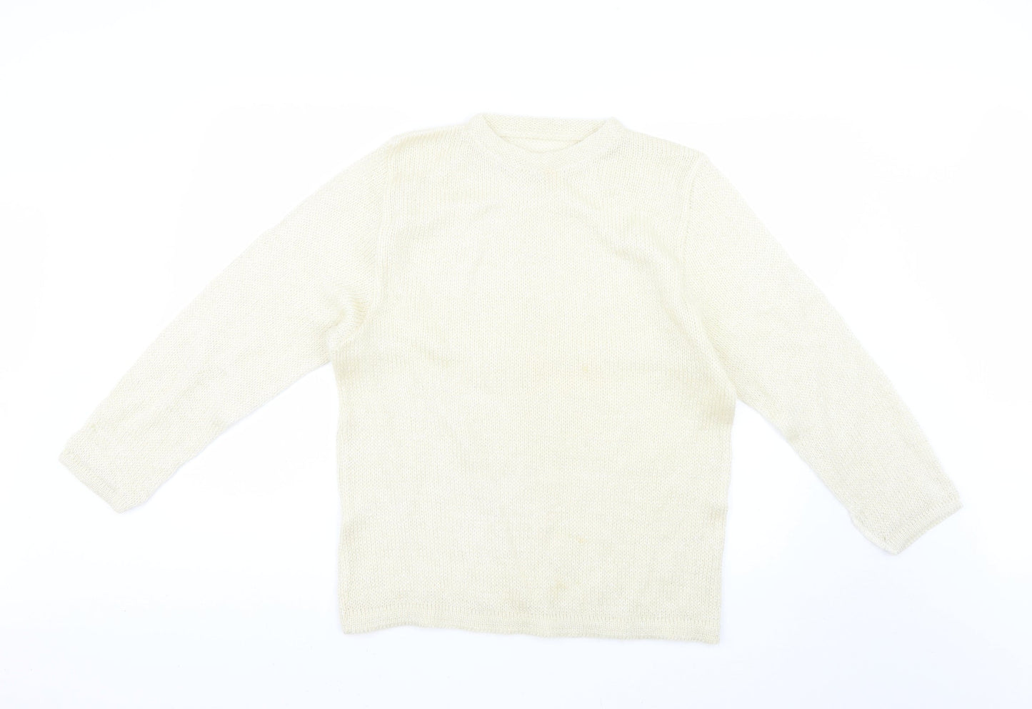 Womens UK Size  Preworn Beige Pullover Jumper
