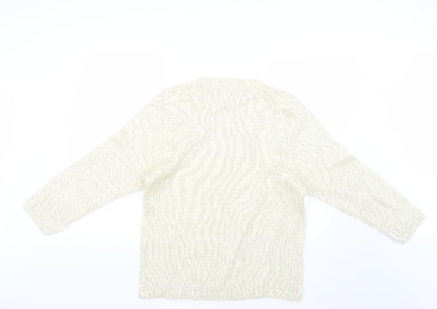 Womens UK Size  Preworn Beige Pullover Jumper