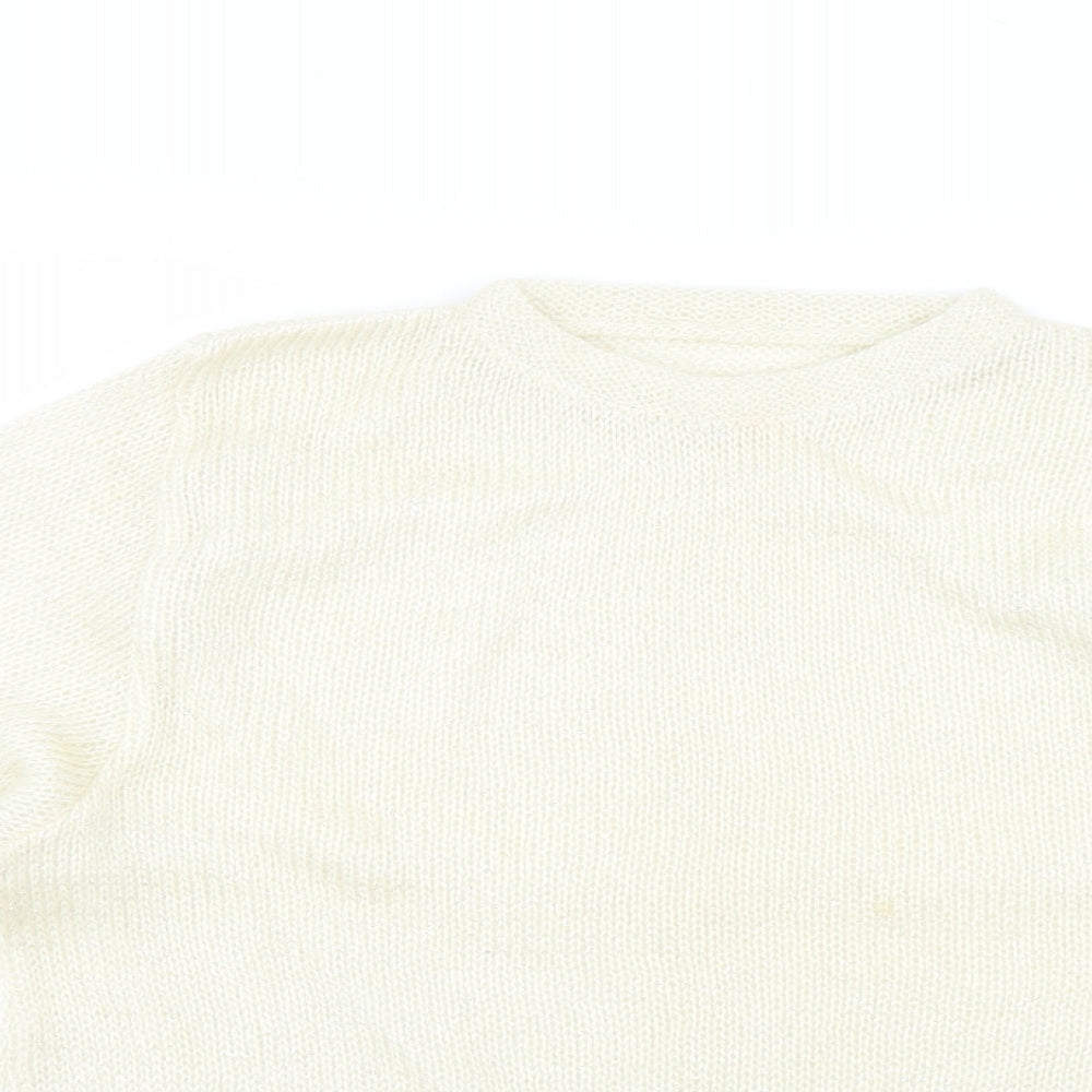 Womens UK Size  Preworn Beige Pullover Jumper