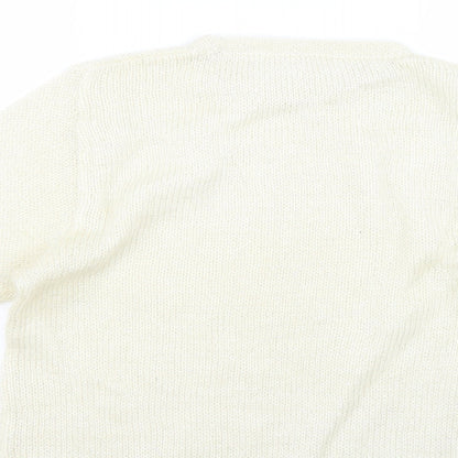 Womens UK Size  Preworn Beige Pullover Jumper