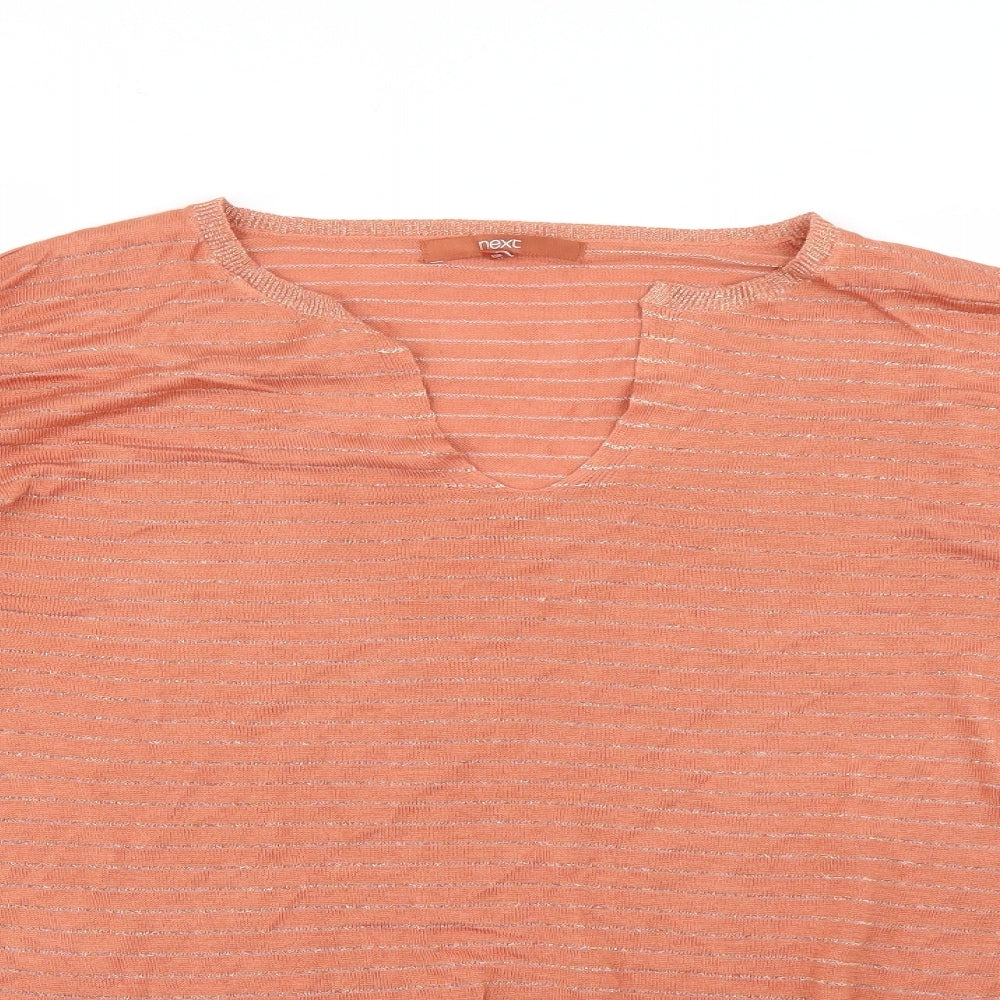 Womens UK Size 16 NEXT Orange Pullover Jumper