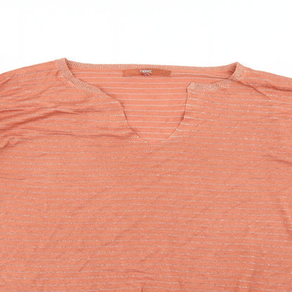 Womens UK Size 16 NEXT Orange Pullover Jumper