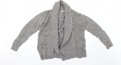 Womens UK Size S isle Grey Cardigan Jumper
