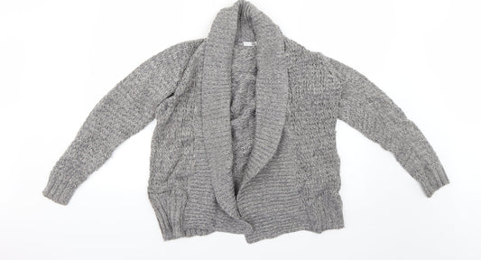 Womens UK Size S isle Grey Cardigan Jumper
