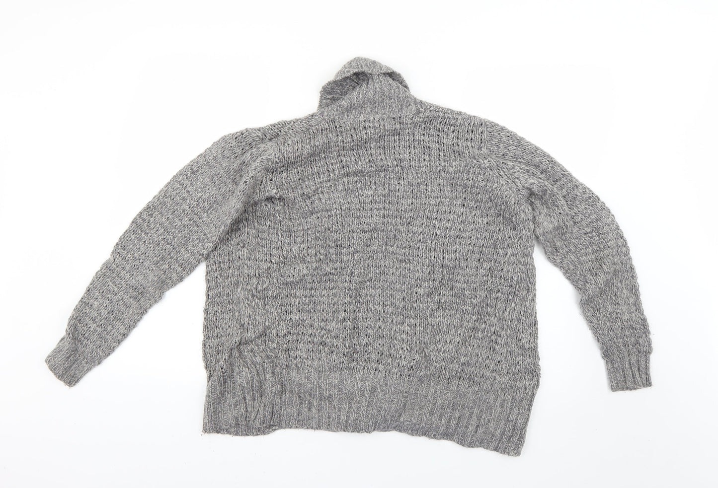 Womens UK Size S isle Grey Cardigan Jumper