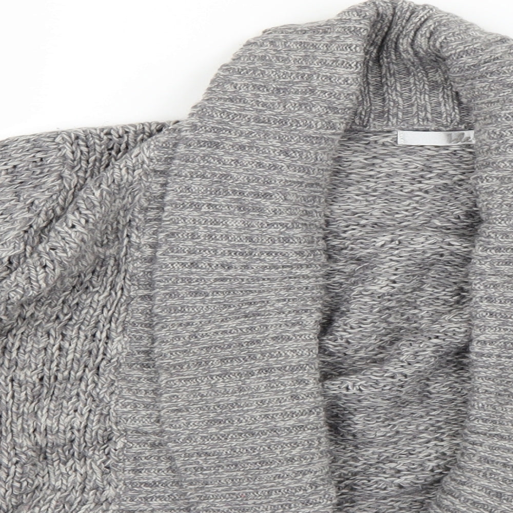 Womens UK Size S isle Grey Cardigan Jumper