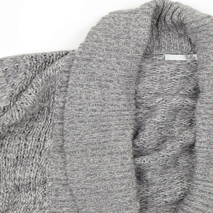 Womens UK Size S isle Grey Cardigan Jumper